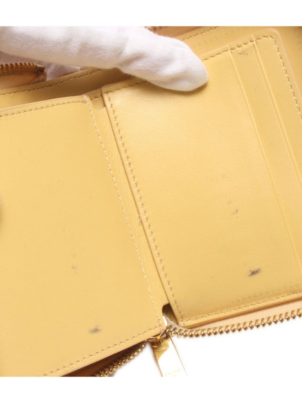 Celine Bifold Wallet Yellow - Picture 6 of 10